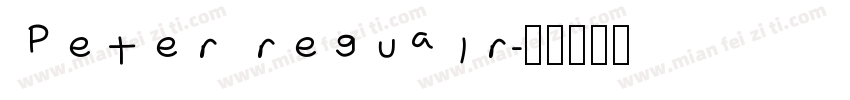 Peter regualr字体转换